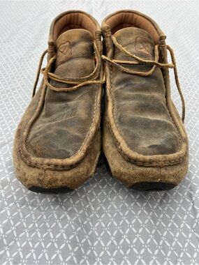 Twisted X CHUKKA Men's Brown leather driving moccasin